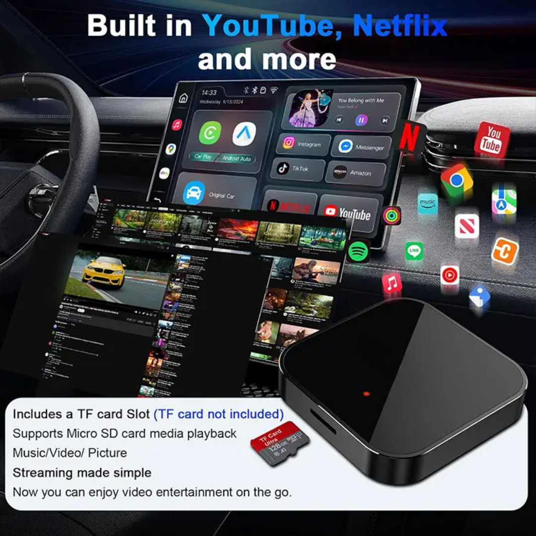 MONKEYBOX Videobox AI interface Apple Carplay/Android Auto