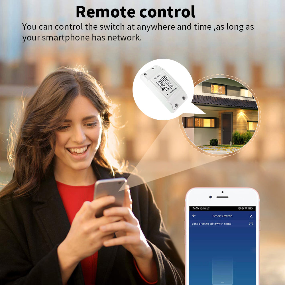 💡 Intelligentes WLAN-Schaltermodul für Beleuchtung – Tuya / Smart Life | App- und Sprachsteuerung