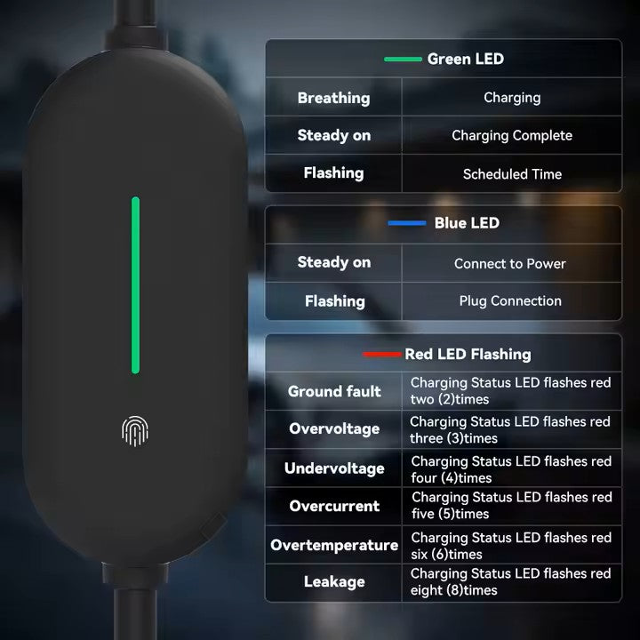 MOBIELE THUISLADER ZWART 3,5KW VOOR TYPE 2 •exclusief verzendkosten•