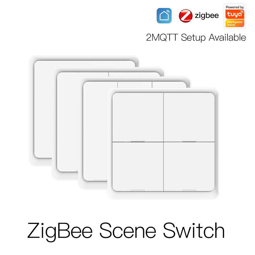 ๐๏ธ Zigbee Scene Switch 4-Button | Tuya Smart Life ๐ง | ๐ 12 Scenes | ๐ Battery | โก Automations