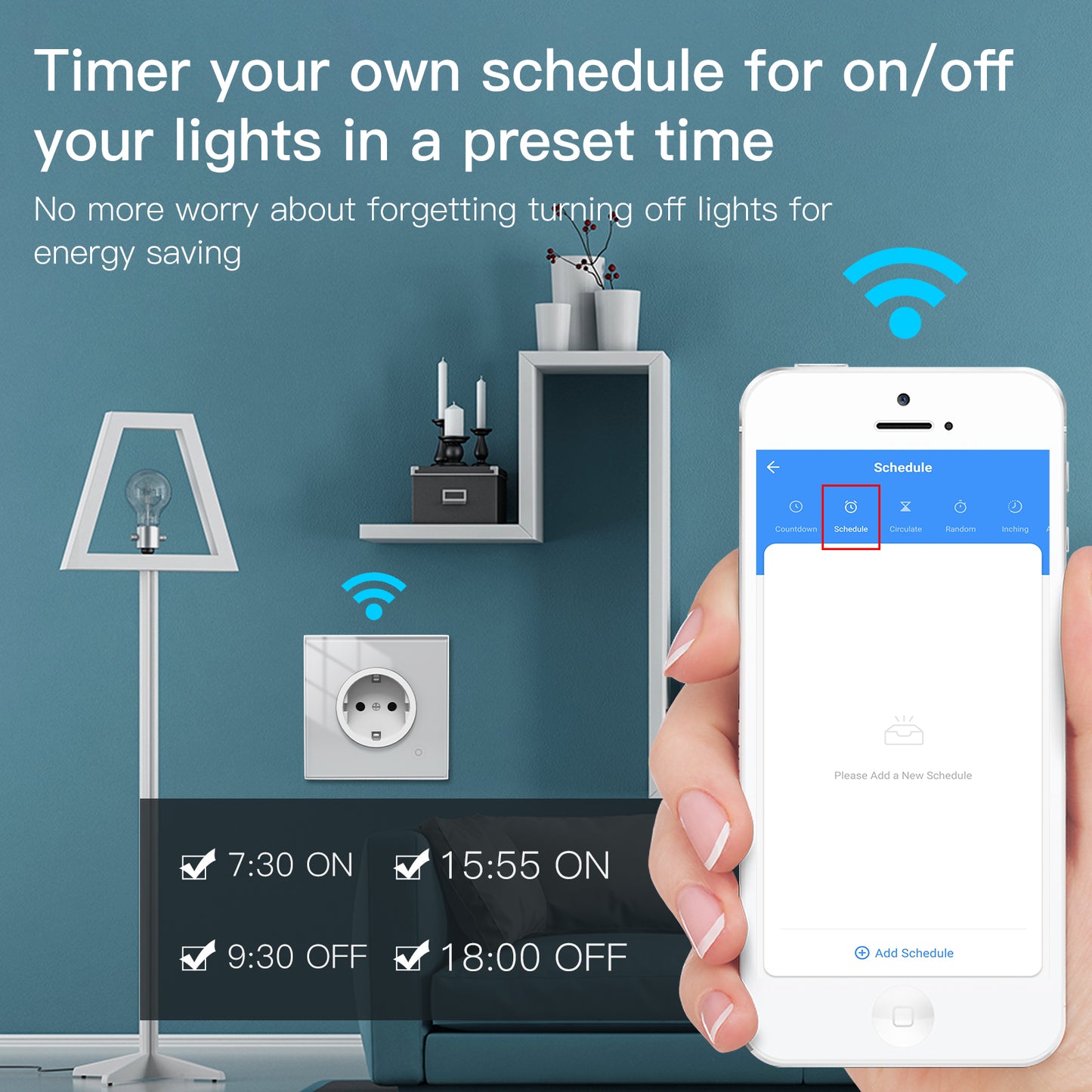 🔌 Smart WiFi Wall Socket EU | ⚡ 3000W / 16A | 🖐️ Touch Glass | 📱 Tuya Smart Life | 🎙️ Alexa & Google