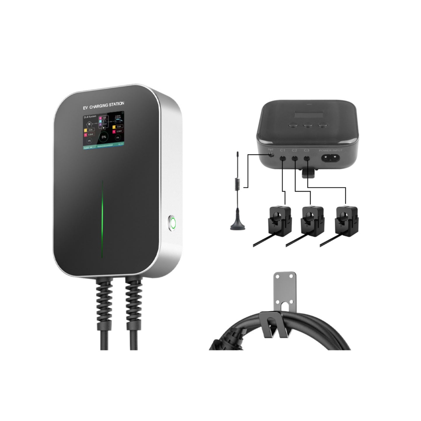Besen Pro 11 kW met Dynamic Load Balancing - 3-fase - 16A - type 2 - 5 meter kabel - laadpaal