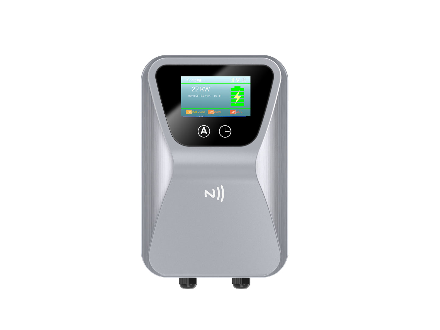 Wallbox 7KW grijs met App control 1-fase 32A •exclusief verzendkosten•