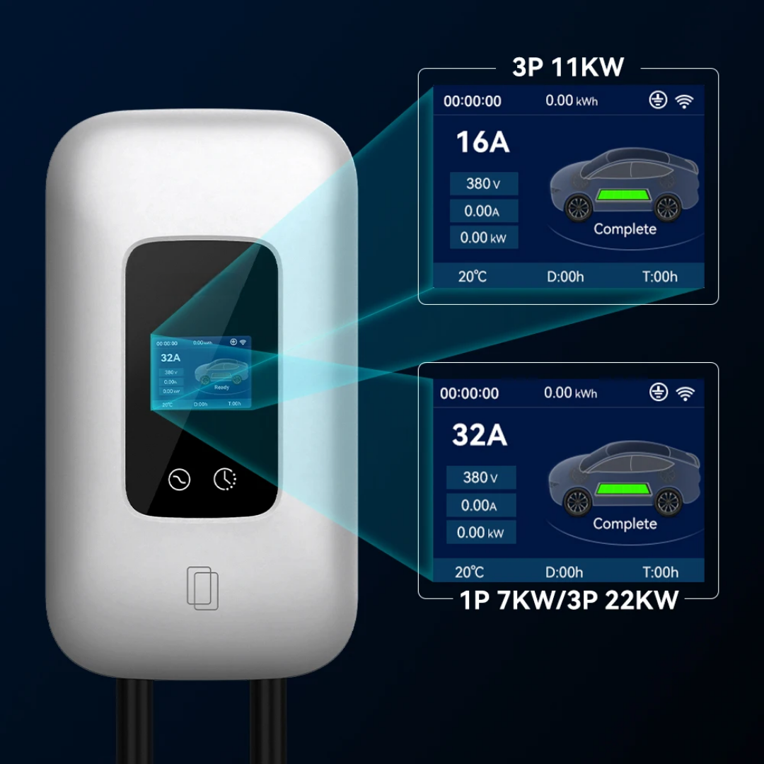 Wallbox 11KW grijs met App control 3-fase 16A •exclusief verzendkosten•