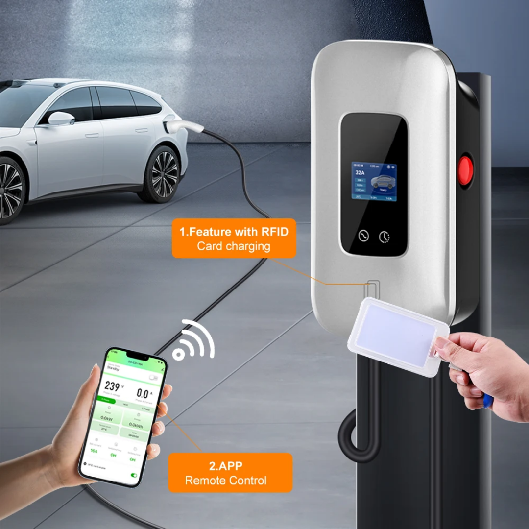 Wallbox 11KW grijs met App control 3-fase 16A •exclusief verzendkosten•