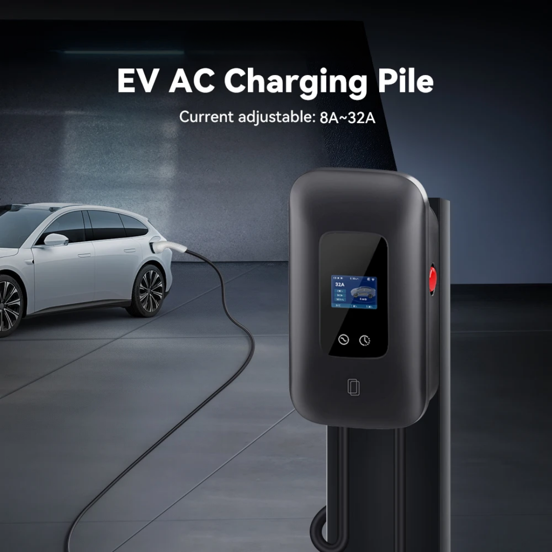 Wallbox 22kw zwart met App control met voorgemonteerde 3-fase 32A stekker •exclusief verzendkosten•