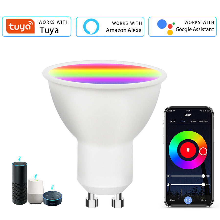 💡 Smart LED GU10 Spot – RGB WiFi – Tuya / Smart Life – Google &amp; Alexa