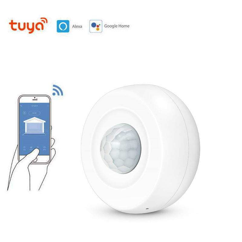 🚶‍♂️Slimme WiFi Bewegingssensor (PIR) – Tuya Smart / Smart Life – Werkt met Alexa & Google Home – Draadloos