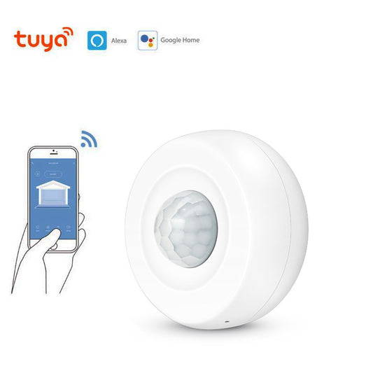 🚶‍♂️Slimme WiFi Bewegingssensor (PIR) – Tuya Smart / Smart Life – Werkt met Alexa & Google Home – Draadloos