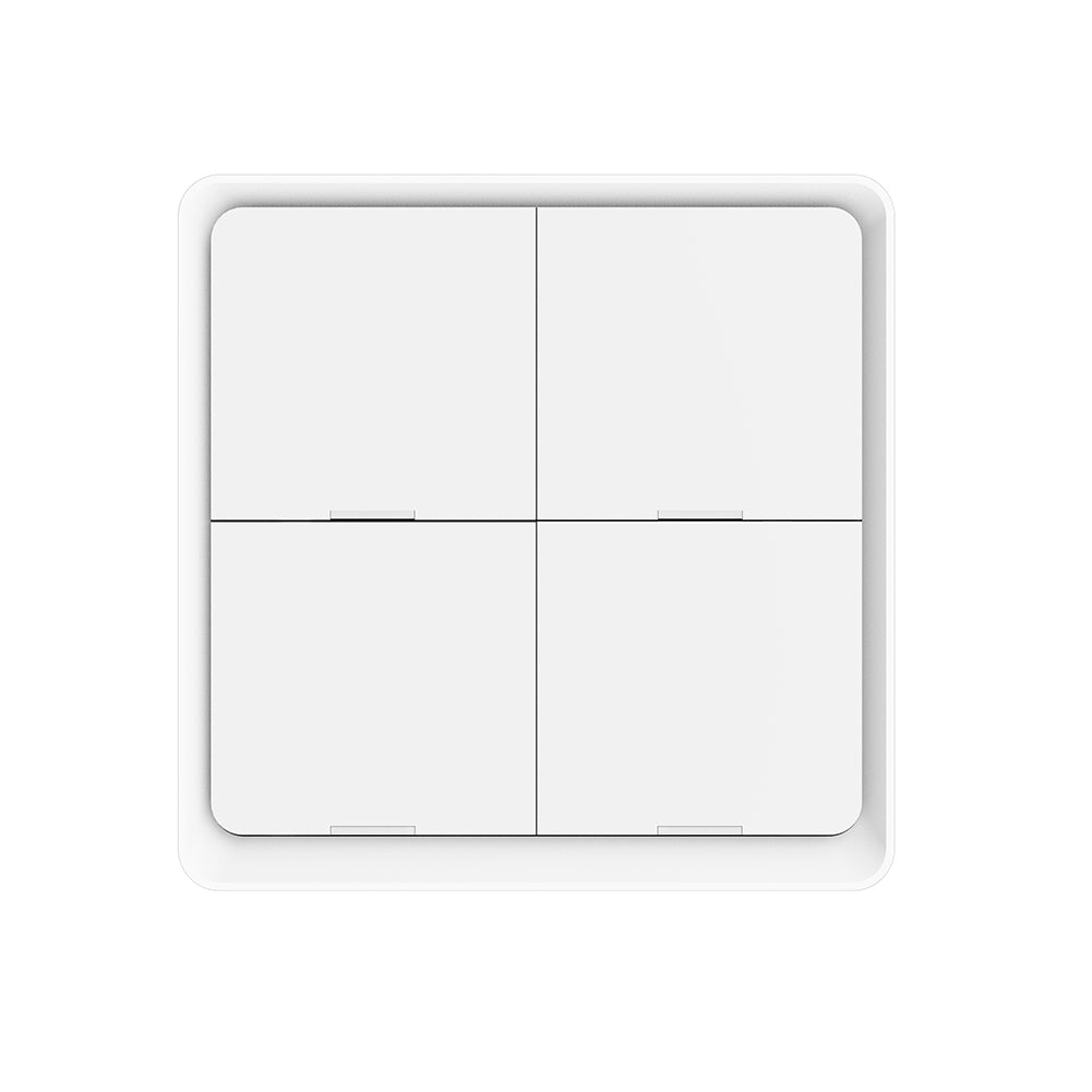 🎛️ Zigbee Scene Switch 4-Button | Tuya Smart Life 🟧 | 🏠 12 Scenes | 🔋 Battery | ⚡ Automations