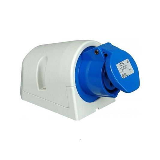 CEE wandcontactdoos 3-polig 230V 6H 32A IP44